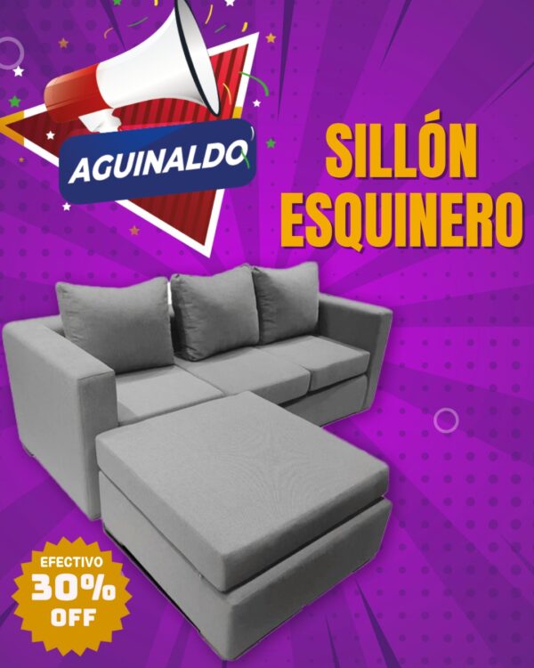 Promo Aguinaldo: Esquinero Quadro Prestige + banqueta 220x170