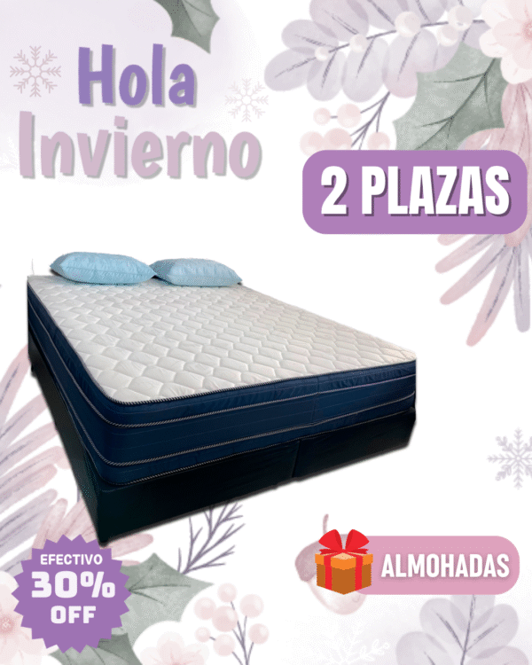 Conjunto Madrid Resortes 140x190x29