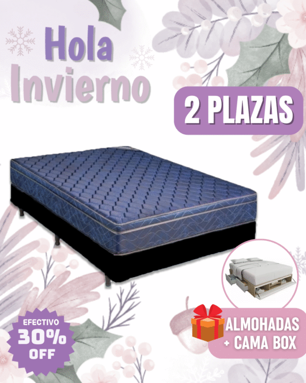 Conjunto Prestige Royal Resortes 140x200x38