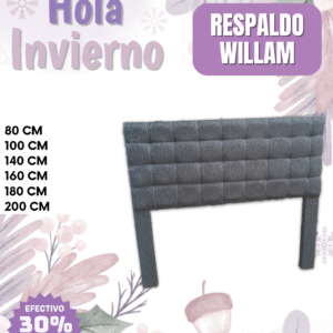 RESPALDO WILLIAM o ECOCUERO CAPITONE CLASICO 200