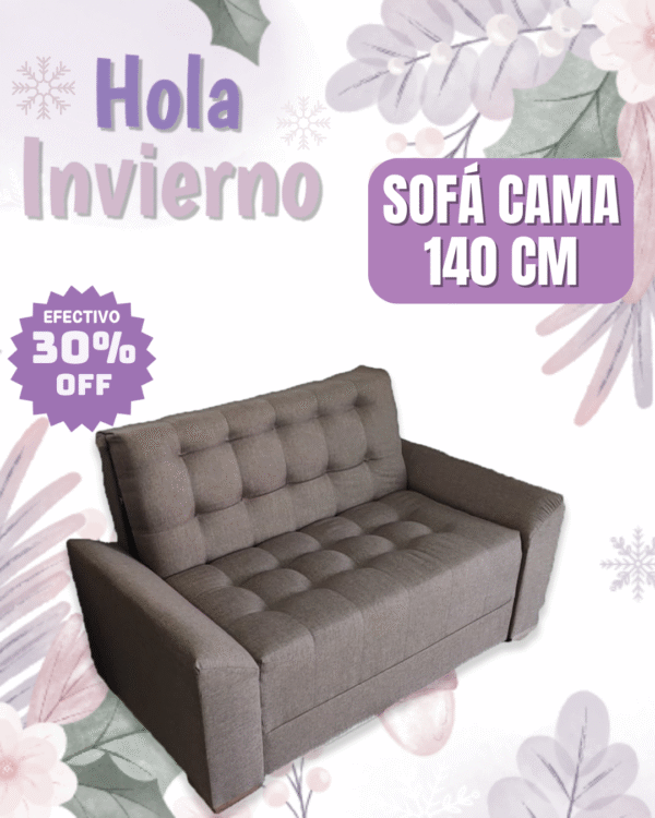 Sofa cama Julieta 140 (tela alpha)